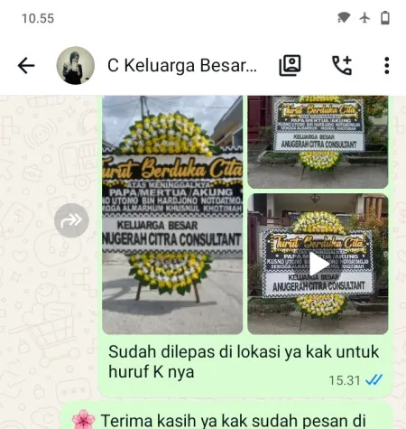 Pengiriman Papan Bunga Duka Kudus